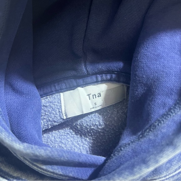 TNA • Blue Mineral Wash Hoodie - Picture 3 of 4